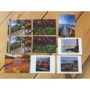 Beautiful Vintage Post Cards. Photographs of Maine. Water Boats Lobster. Jack Mc